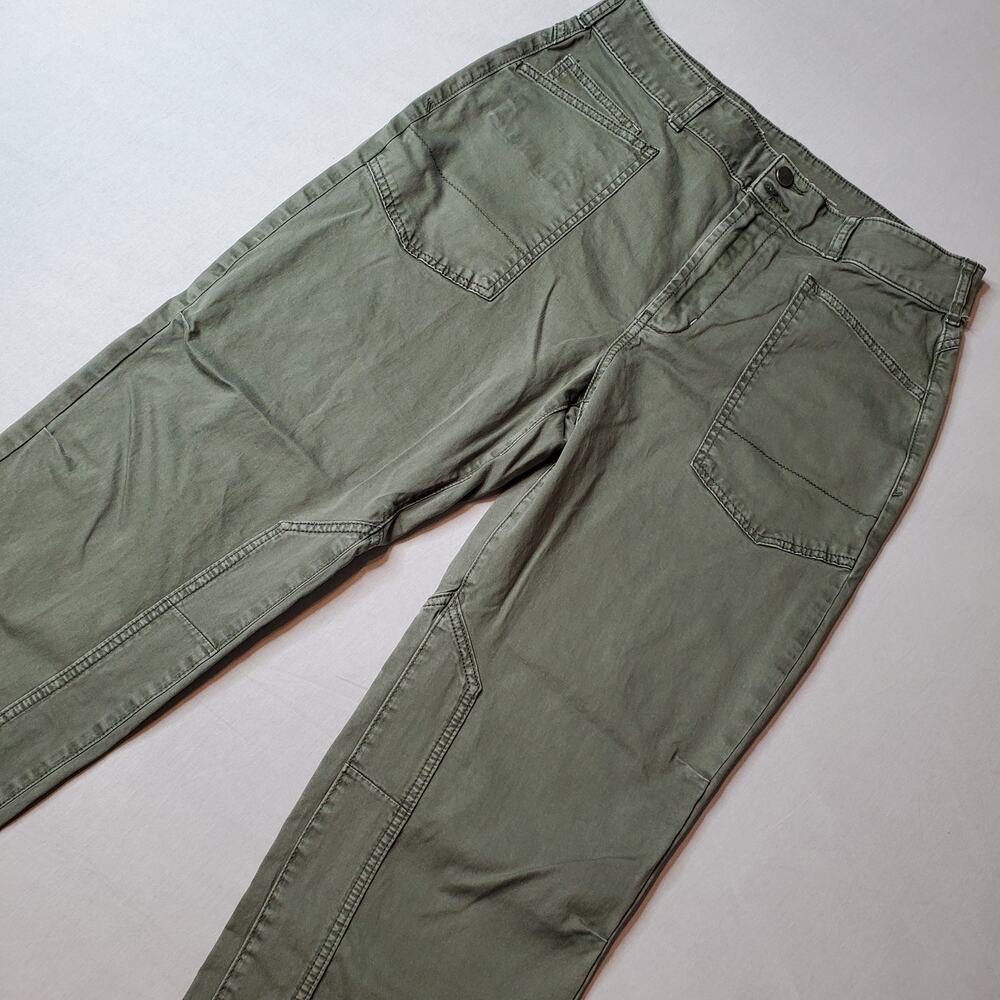Anthropologie Pilcro Women 30 The Wanderer Utility Pant Tapered High Rise Olive